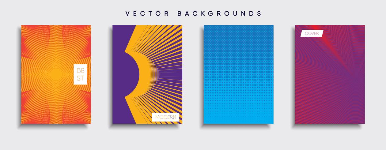 Minimale Vector-Cover-Designs. Zukünftige Plakatschablone vektor