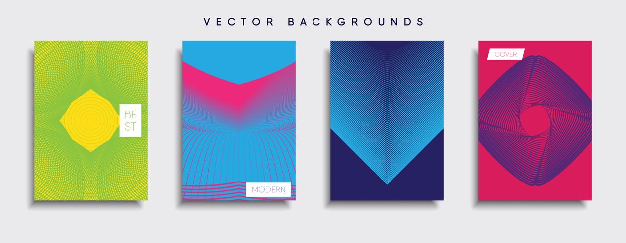 Minimale Vector-Cover-Designs. Zukünftige Plakatschablone. vektor