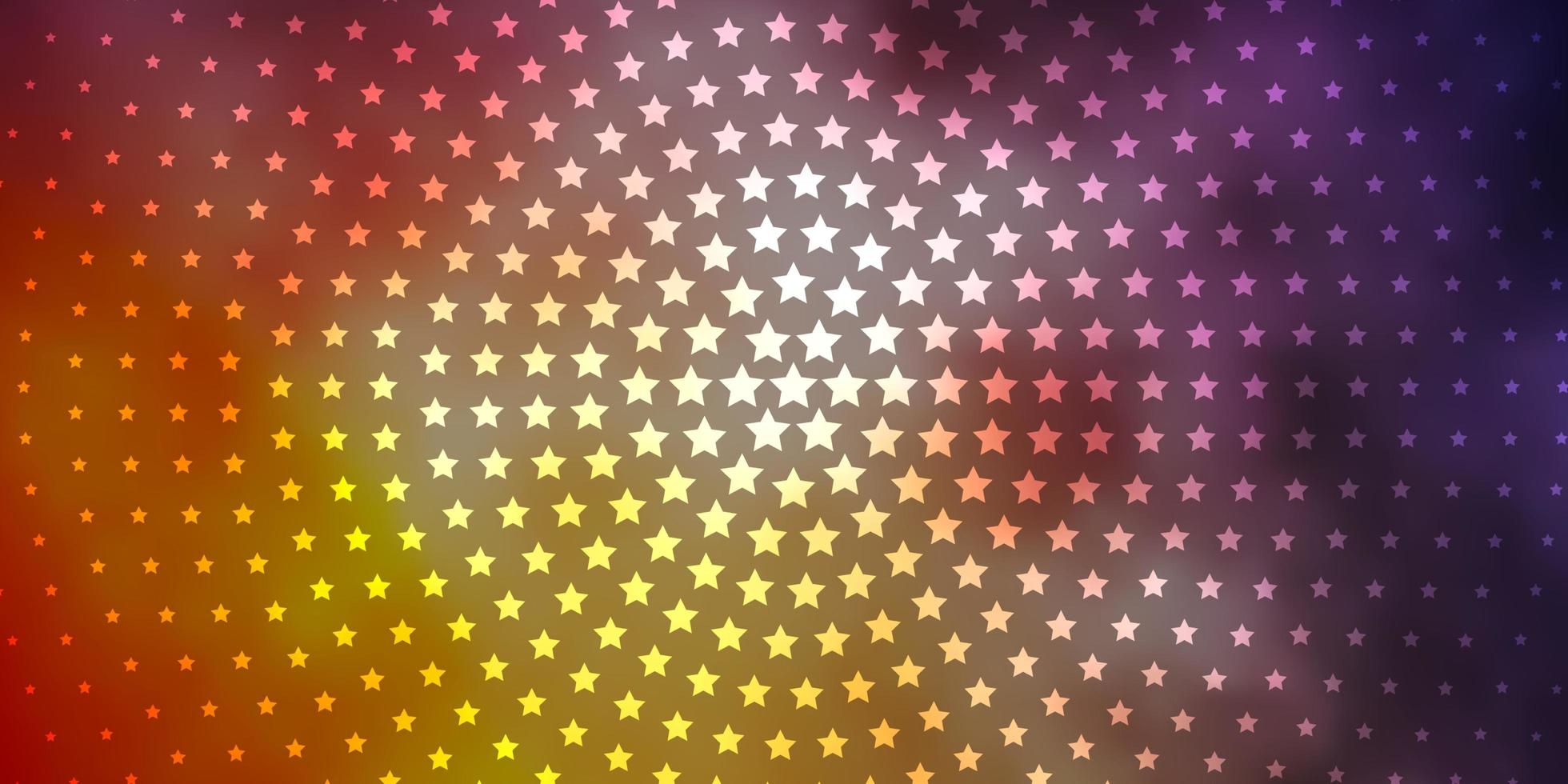 hellblaue, gelbe Vektortextur mit schönen Sternen. bunte Illustration mit abstrakten Farbverlaufssternen. Muster für Neujahrsanzeige, Broschüren. vektor