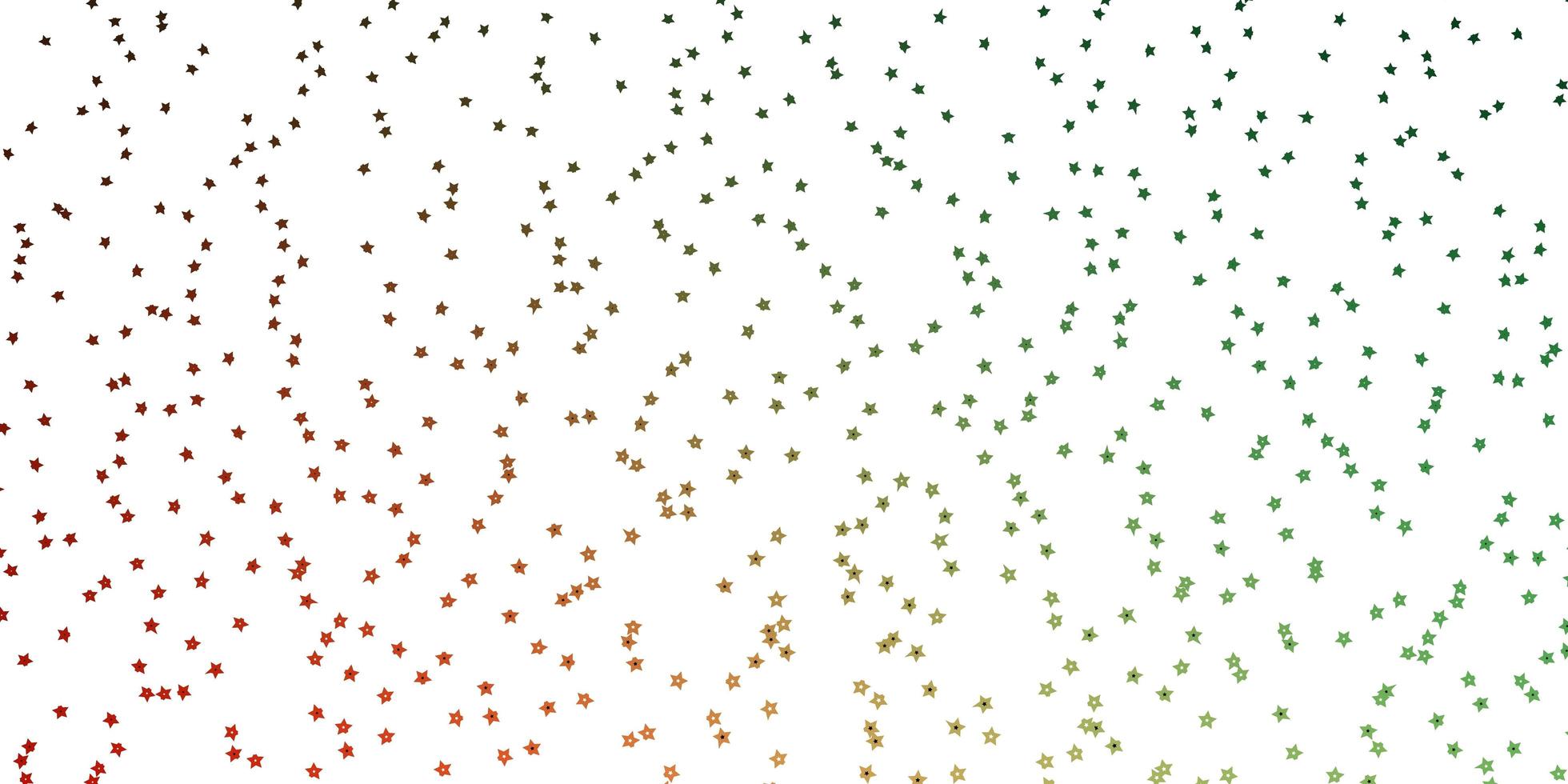 mörkgrönt, rött vektormönster med abstrakta stjärnor. färgglad illustration med abstrakta lutningsstjärnor. mönster för nyårsannons, häften. vektor