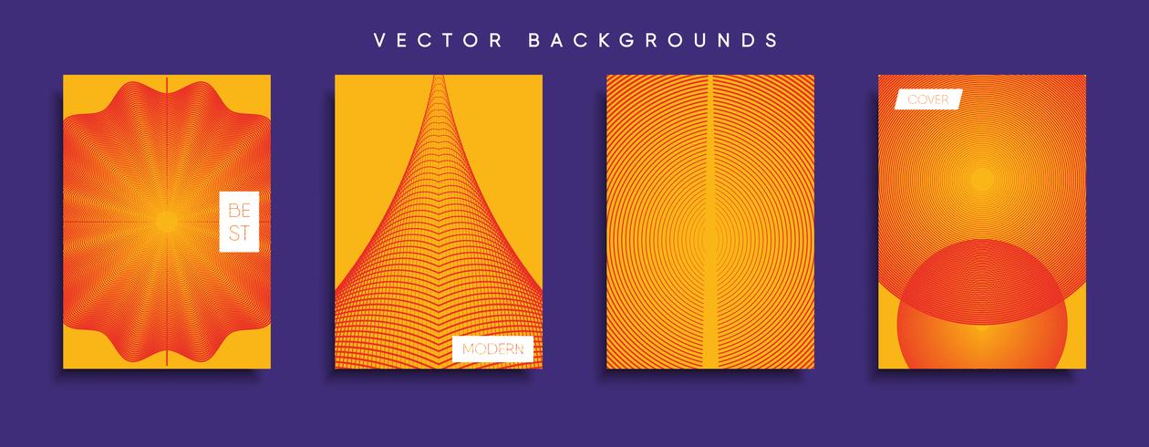 Minimale Vector-Cover-Designs. Zukünftige Plakatschablone. vektor