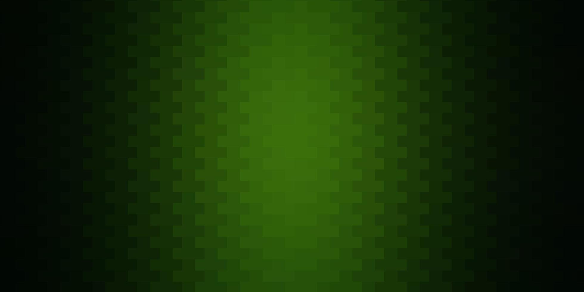 dunkelgrüner Vektorhintergrund mit Rechtecken. Rechtecke mit buntem Farbverlauf auf abstraktem Hintergrund. Muster für Werbespots, Anzeigen. vektor