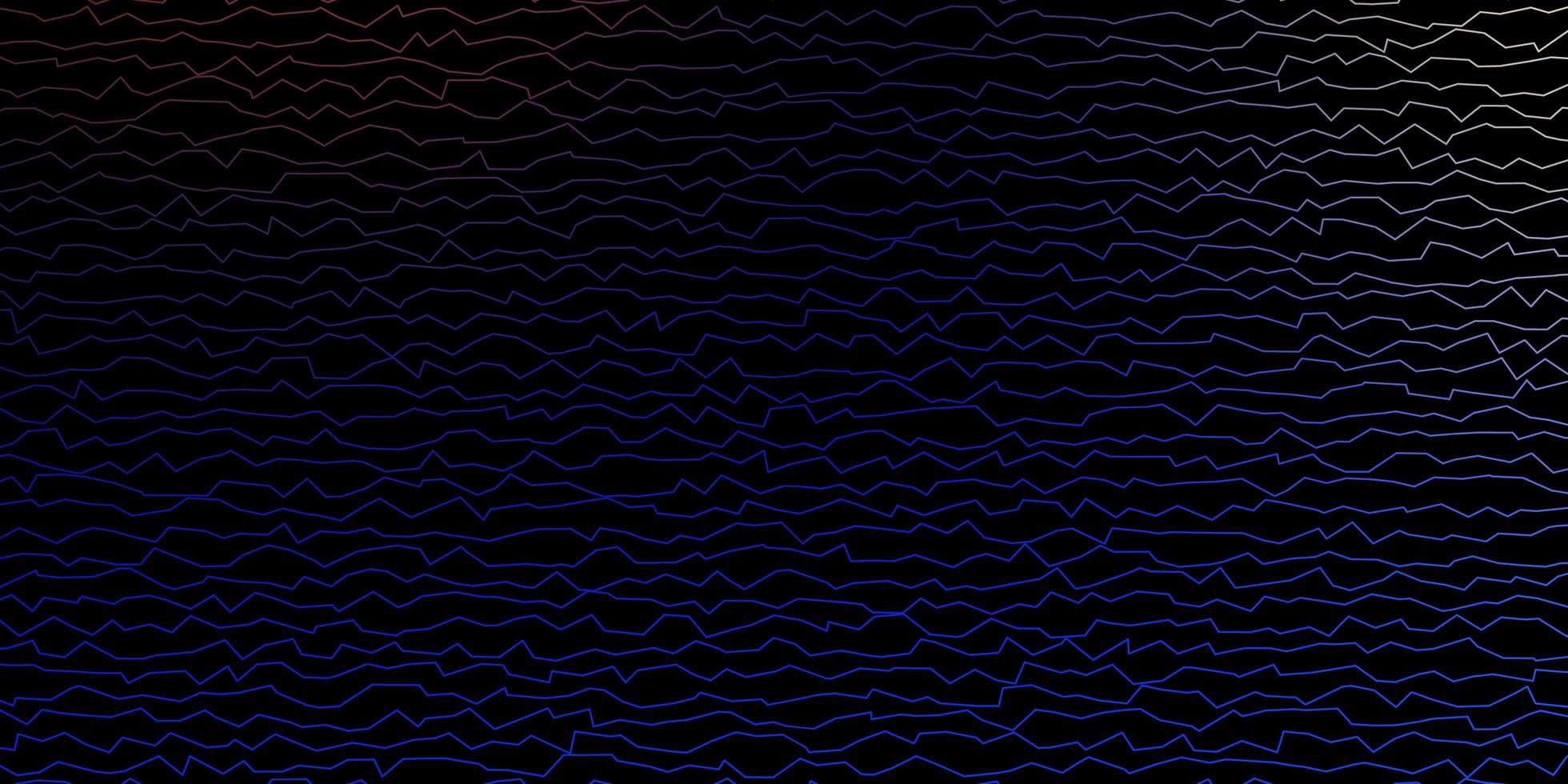 mörkblå, gul vektorbakgrund med kurvor. helt ny färgglad illustration med böjda linjer. mönster för reklam, annonser. vektor