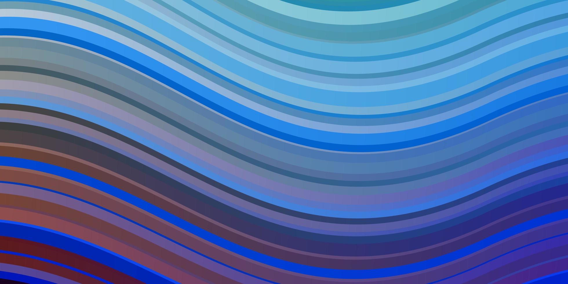 ljusblå, gul vektorbakgrund med linjer. färgstark illustration, som består av kurvor. mönster för affärshäften, broschyrer vektor