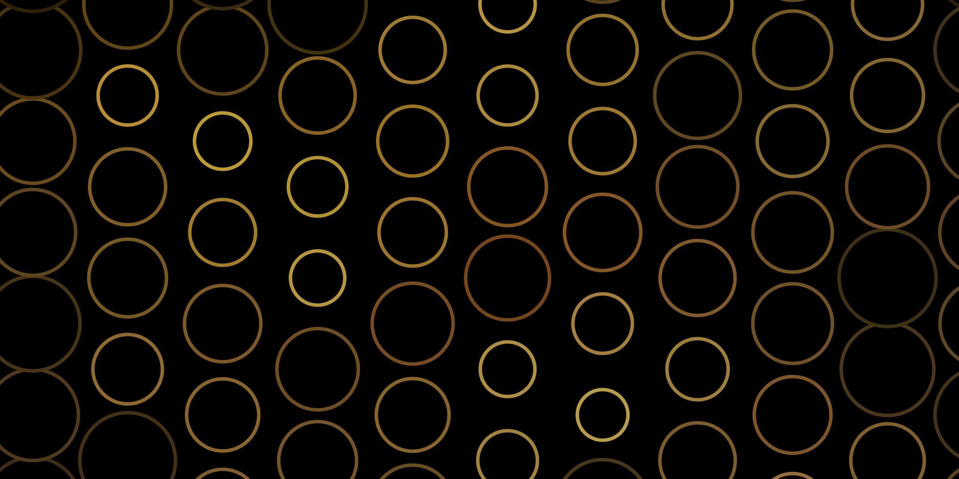 mörkgrå vektor bakgrund med cirklar. illustration med uppsättning lysande färgglada abstrakta sfärer. mönster för tapeter, gardiner.