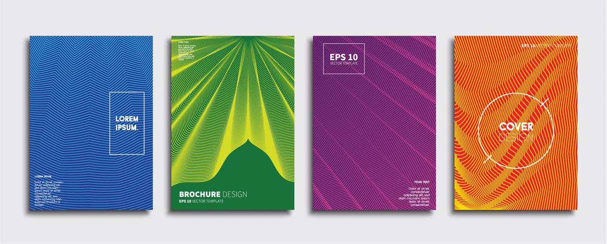 Minimale Vector-Cover-Designs. Zukünftige Plakatschablone vektor