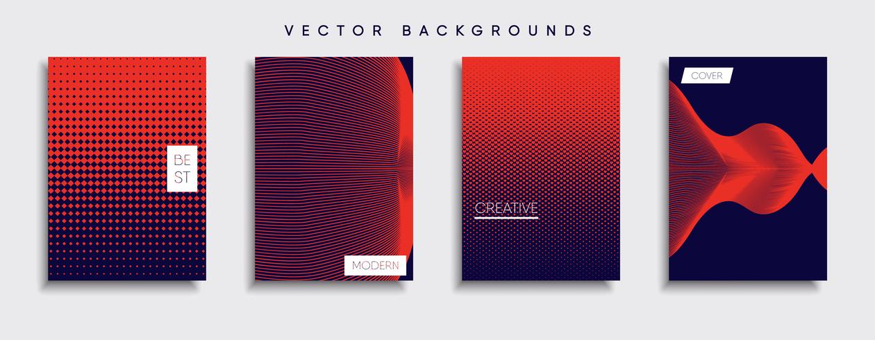 Minimale Vector-Cover-Designs. Zukünftige Plakatschablone vektor