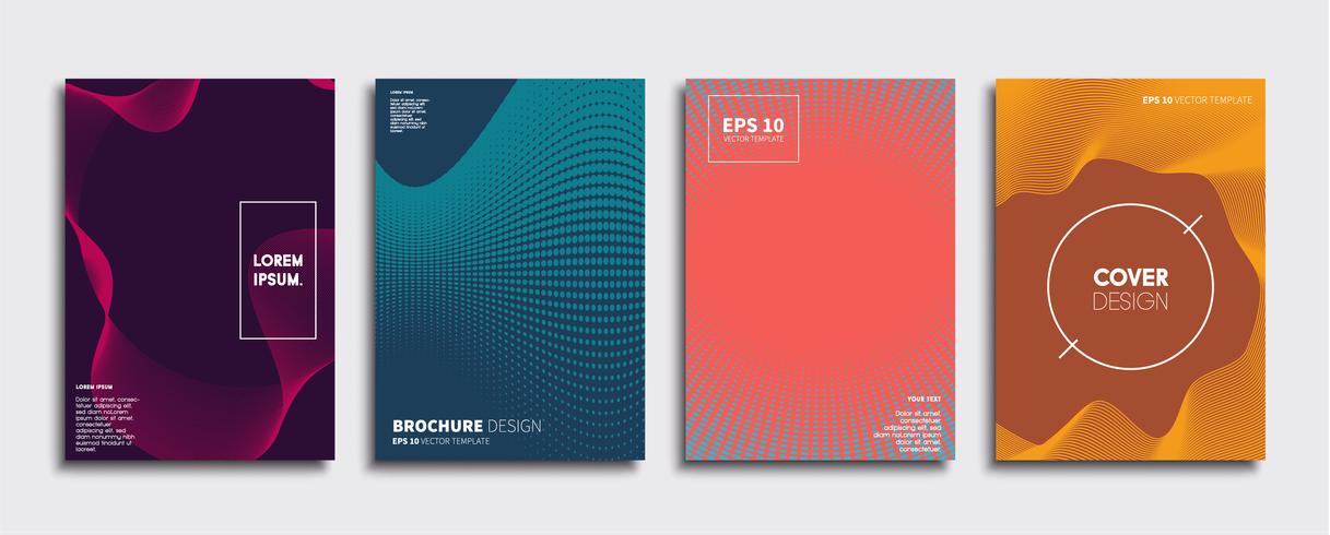 Minimale Vector-Cover-Designs. Zukünftige Plakatschablone vektor