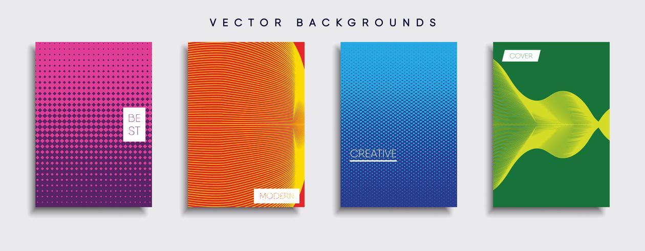 Minimale Vector-Cover-Designs. Zukünftige Plakatschablone vektor