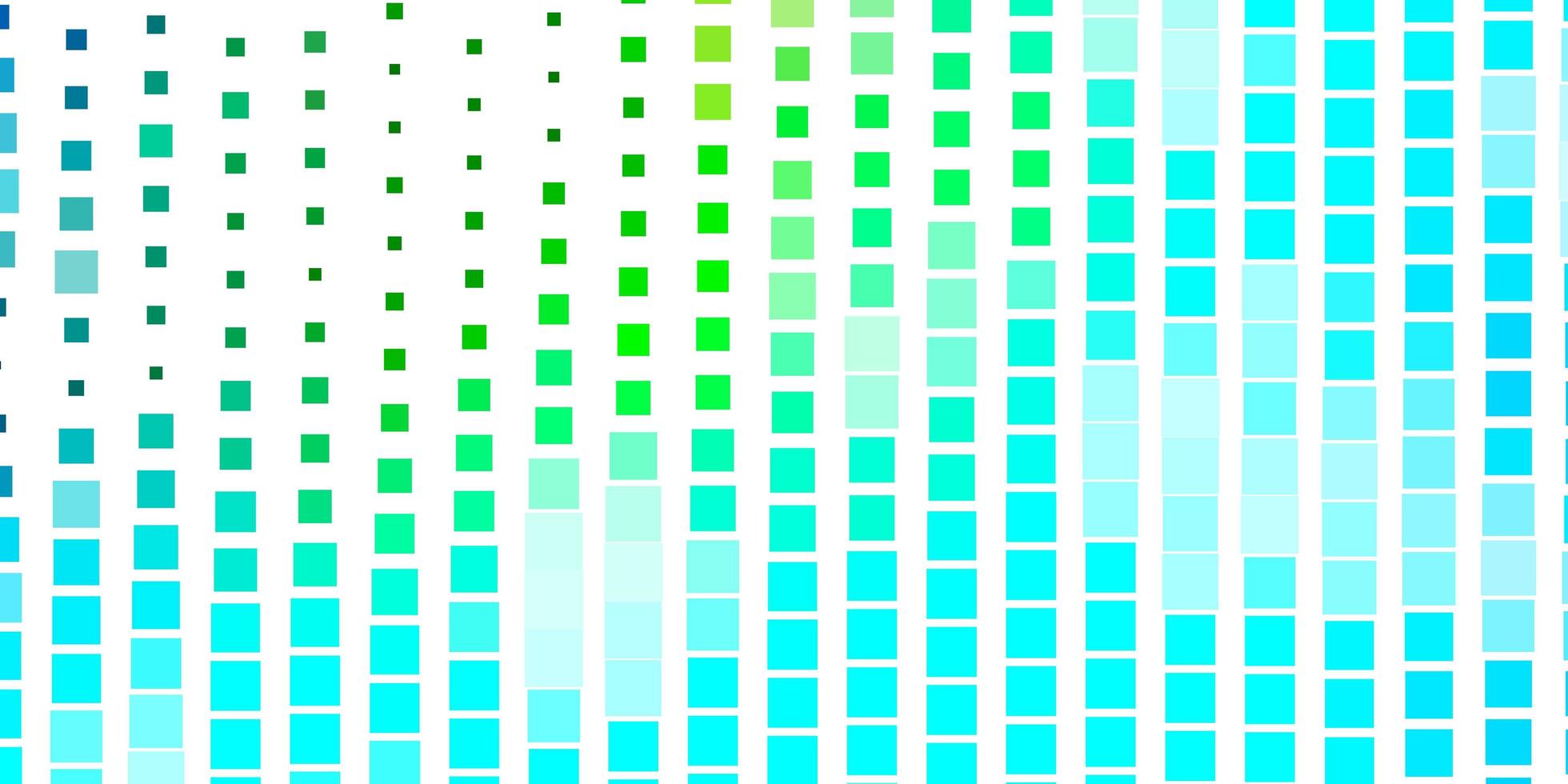 ljusblå, grön vektorbakgrund med rektanglar. färgglad illustration med lutningsrektanglar och rutor. mönster för webbplatser, målsidor. vektor