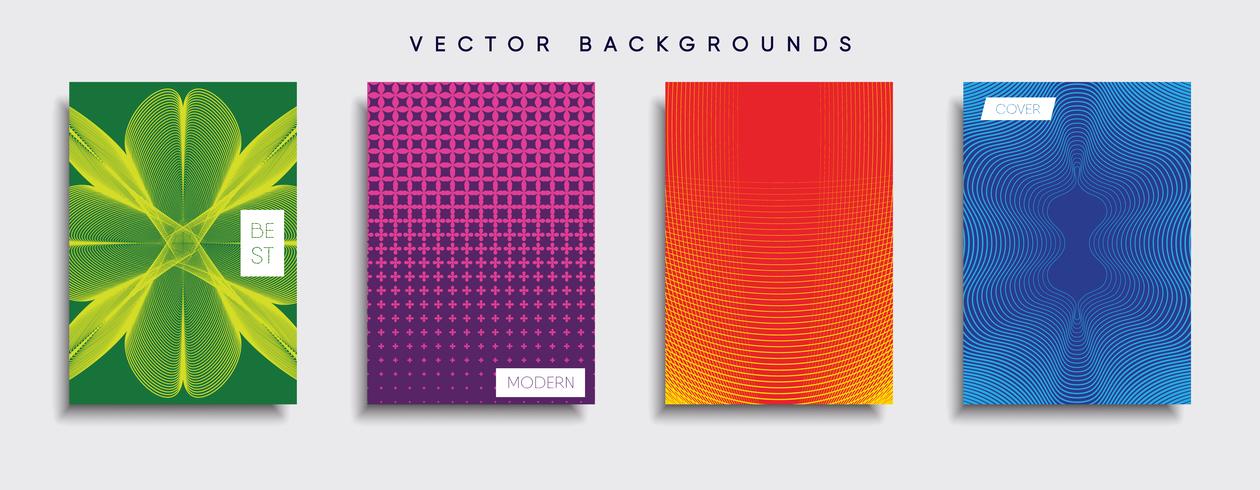 Minimale Vector-Cover-Designs. Zukünftige Plakatschablone vektor