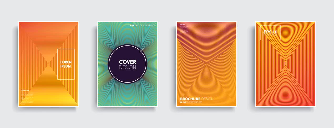 Minimale Vector-Cover-Designs. Zukünftige Plakatschablone vektor