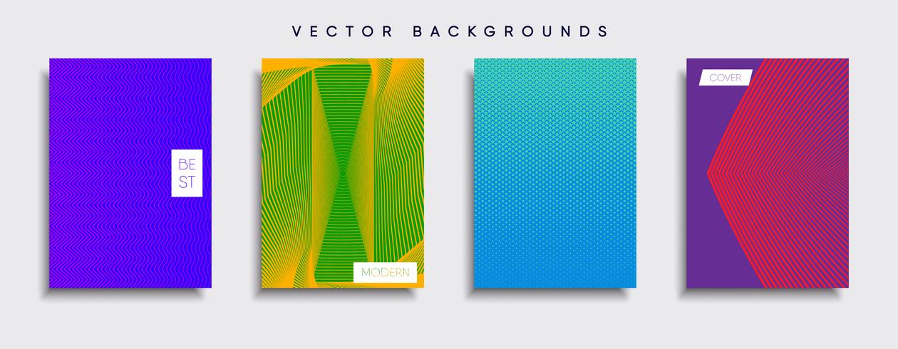 Minimale Vector-Cover-Designs. Zukünftige Plakatschablone vektor