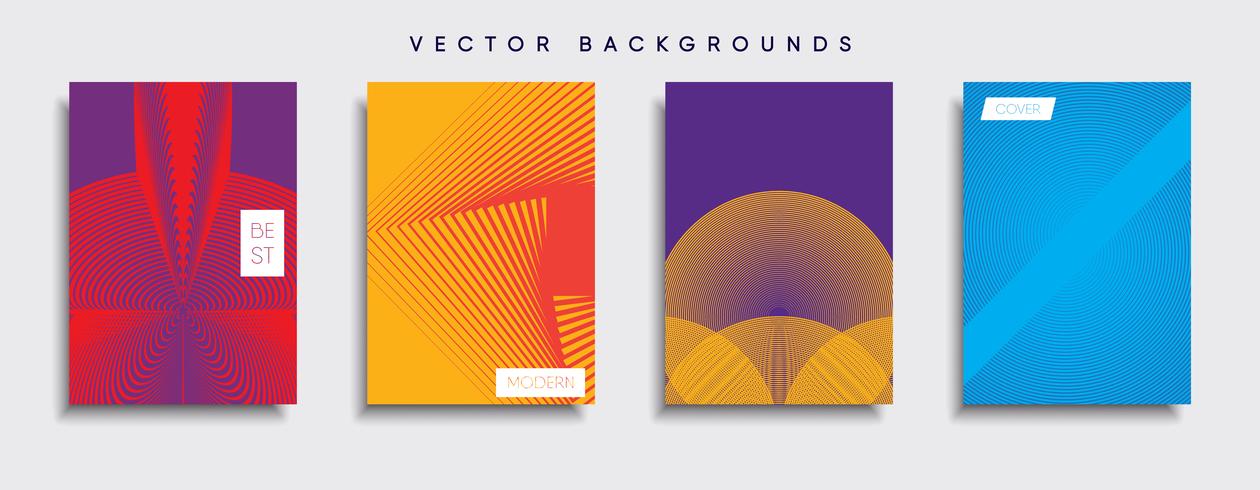 Minimale Vector-Cover-Designs. Zukünftige Plakatschablone. vektor