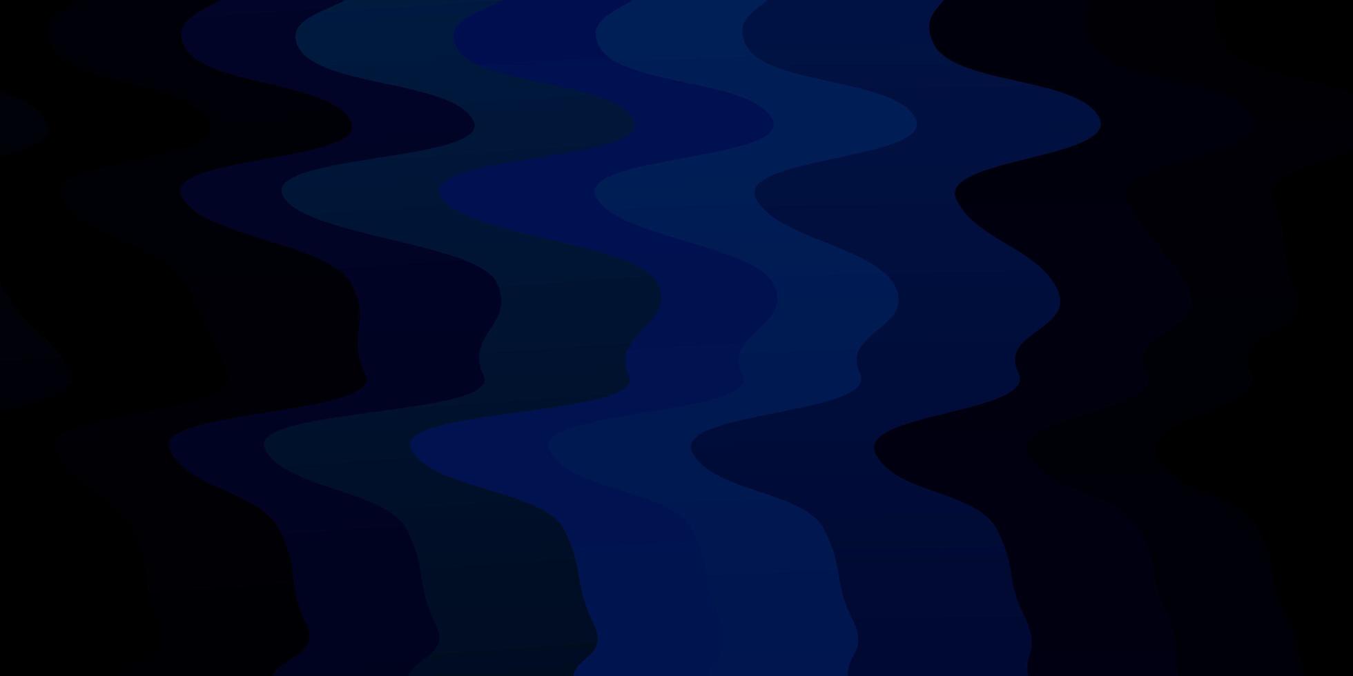 dunkelblaue Vektorvorlage mit Linien. abstrakte Darstellung mit Bandy-Farbverlaufslinien. Design für Ihre Unternehmenswerbung. vektor