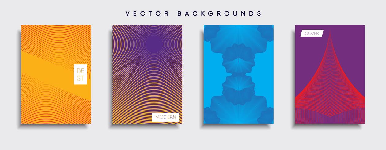 Minimale Vector-Cover-Designs. Zukünftige Plakatschablone. vektor