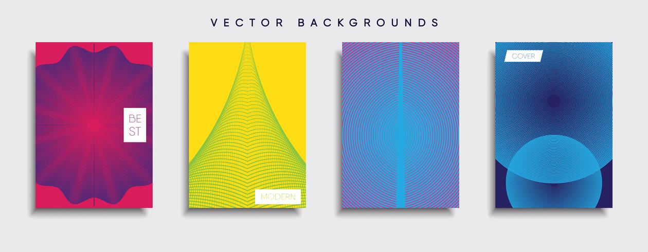 Minimale Vector-Cover-Designs. Zukünftige Plakatschablone. vektor