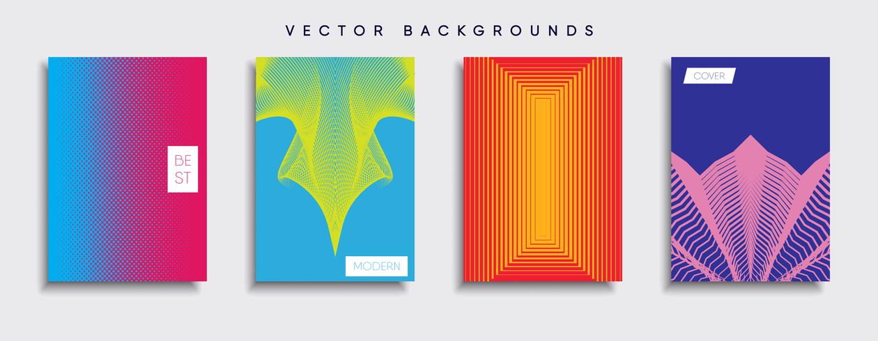 Minimale Vector-Cover-Designs. Zukünftige Plakatschablone vektor