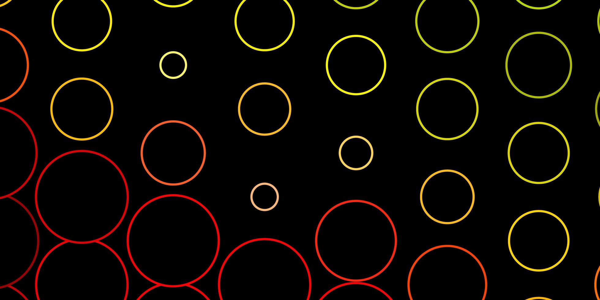 dunkle mehrfarbige Vektortextur mit Kreisen. farbenfrohe Illustration mit Farbverlaufspunkten im Naturstil. Design für Ihre Werbespots. vektor