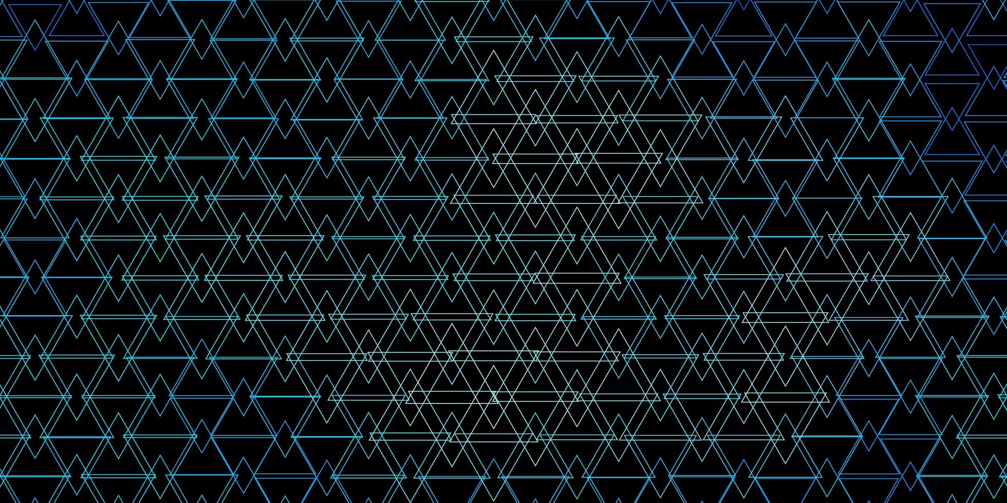 mörkblå vektormönster med linjer, trianglar. illustration med färgglada lutningstrianglar. bästa designen för affischer, banderoller. vektor
