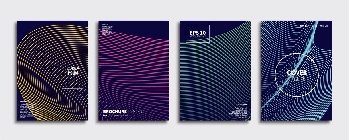 Minimale Vector-Cover-Designs. Zukünftige Plakatschablone vektor