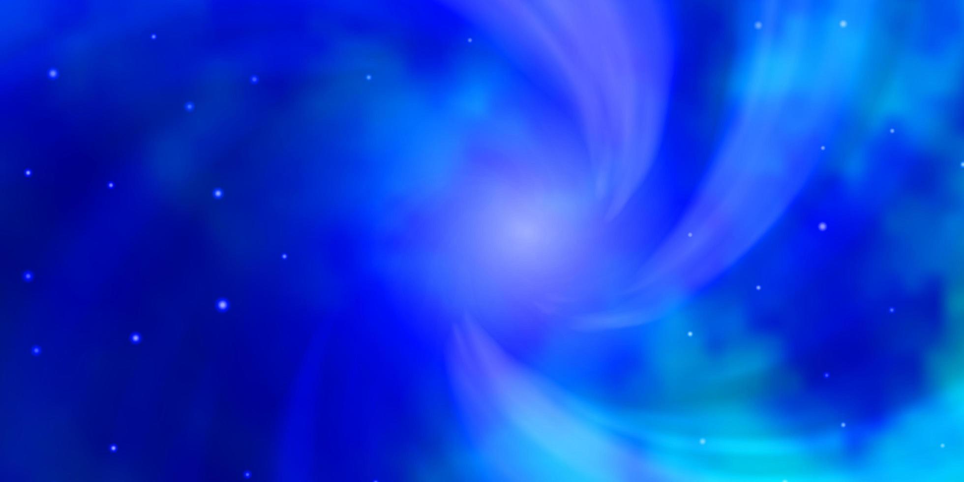 ljusblå vektorbakgrund med små och stora stjärnor. lysande färgglad illustration med små och stora stjärnor. mönster för inslagning av presenter. vektor