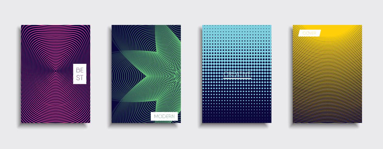 Minimale Vector-Cover-Designs. Zukünftige Plakatschablone vektor