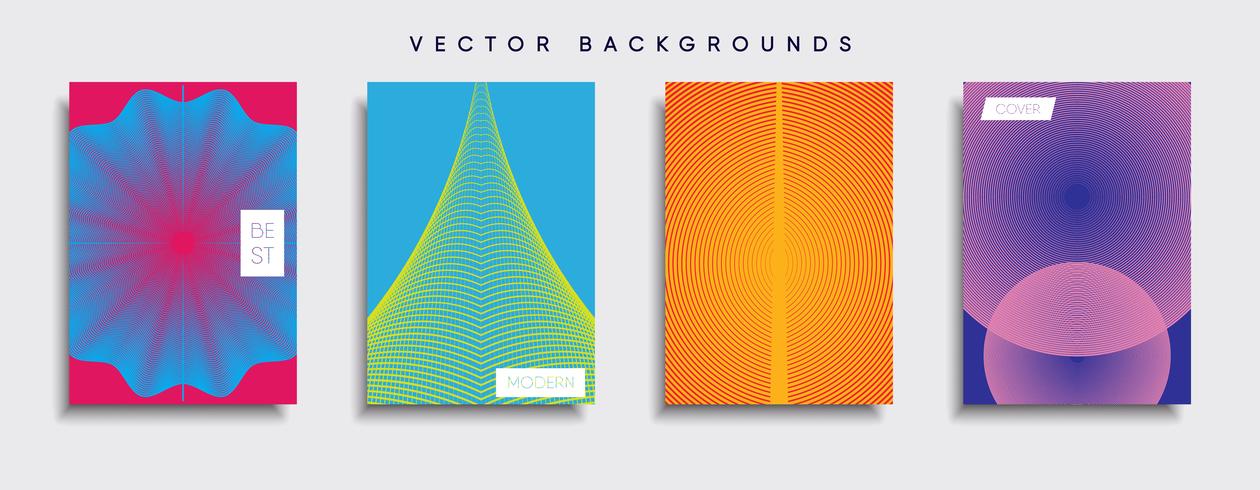 Minimale Vector-Cover-Designs. Zukünftige Plakatschablone. vektor