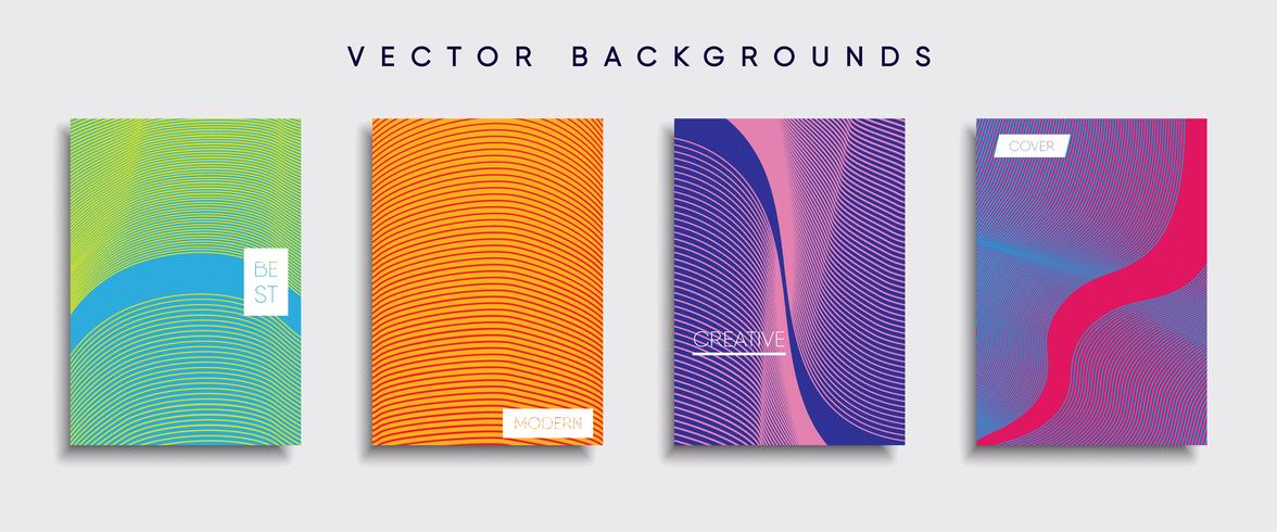 Minimale Vector-Cover-Designs. Zukünftige Plakatschablone vektor