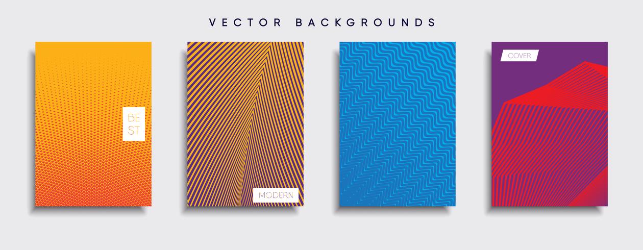 Minimale Vector-Cover-Designs. Zukünftige Plakatschablone vektor