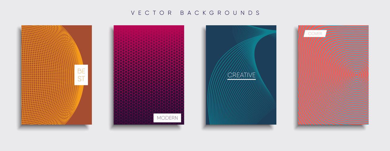 Minimale Vector-Cover-Designs. Zukünftige Plakatschablone vektor