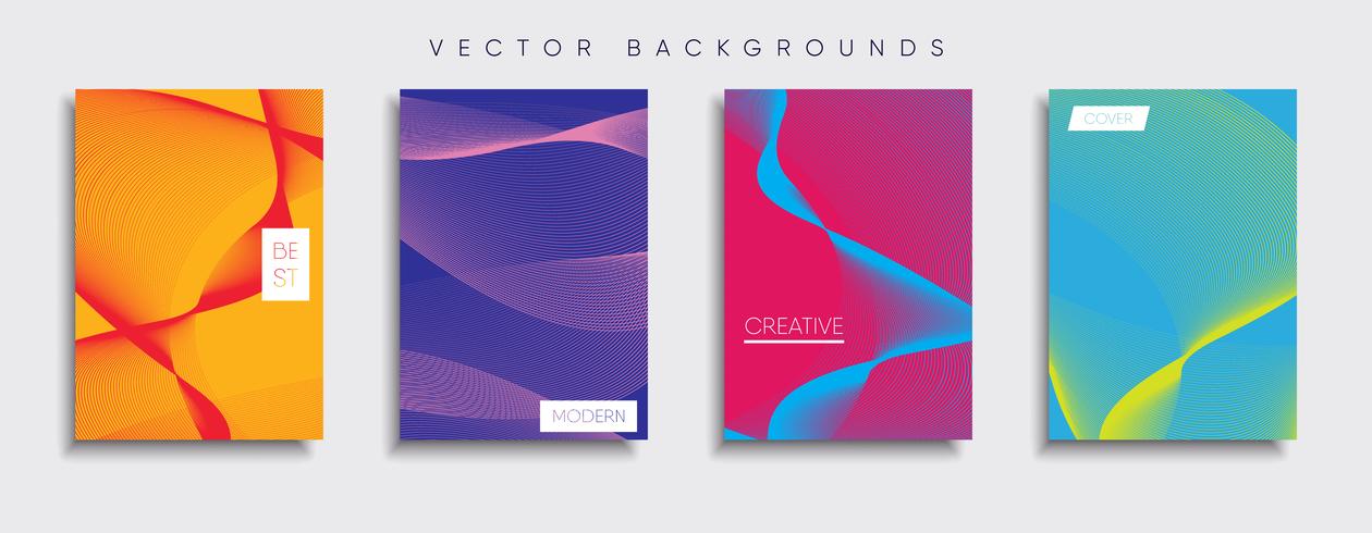 Minimale Vector-Cover-Designs. Zukünftige Plakatschablone vektor