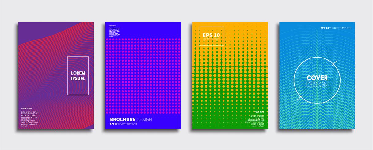 Minimale Vector-Cover-Designs. Zukünftige Plakatschablone vektor