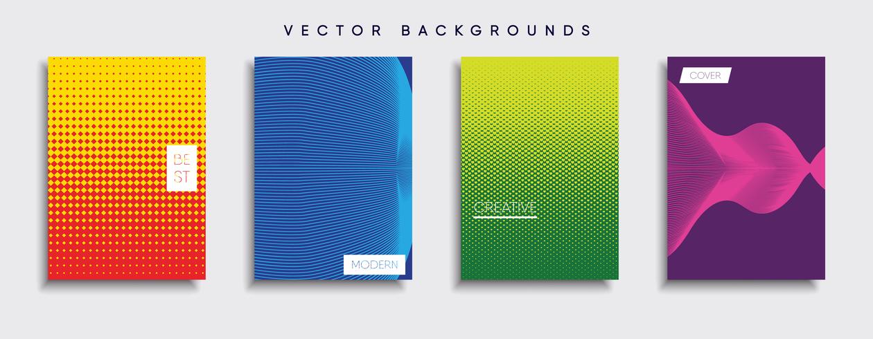 Minimale Vector-Cover-Designs. Zukünftige Plakatschablone vektor