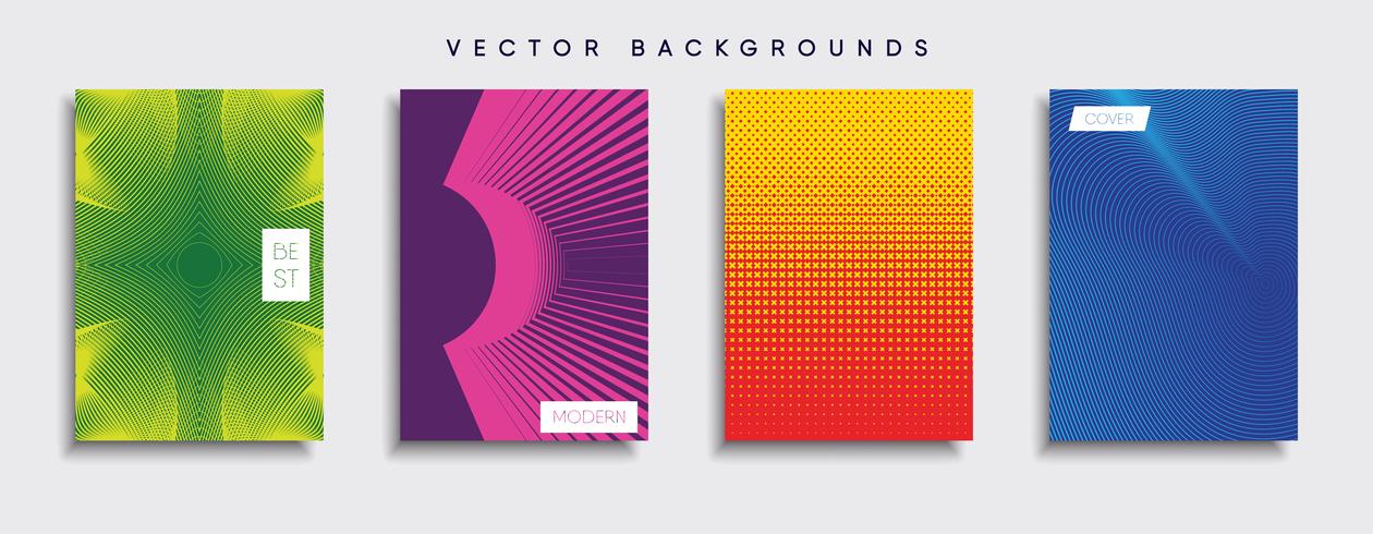 Minimale Vector-Cover-Designs. Zukünftige Plakatschablone vektor