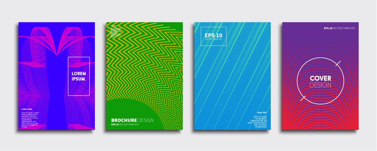 Minimale Vector-Cover-Designs. Zukünftige Plakatschablone vektor