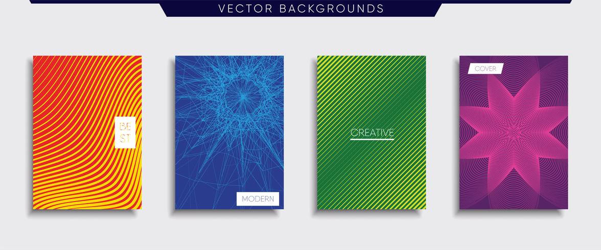 Minimale Vector-Cover-Designs. Zukünftige Plakatschablone vektor