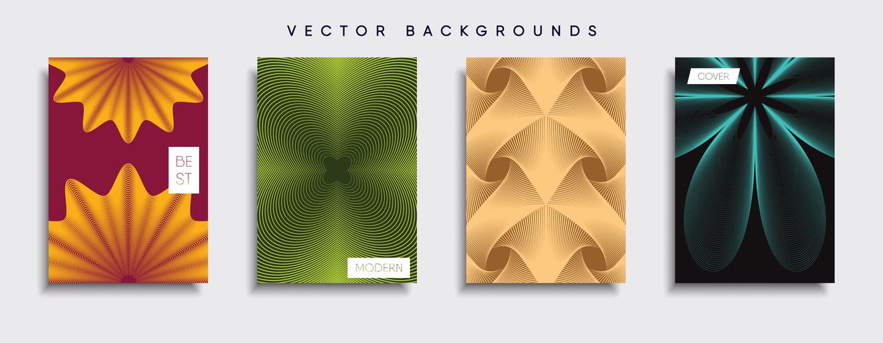 Minimale Vector-Cover-Designs. Zukünftige Plakatschablone. vektor