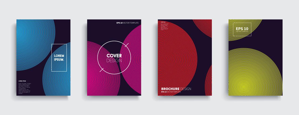 Minimale Vector-Cover-Designs. Zukünftige Plakatschablone vektor