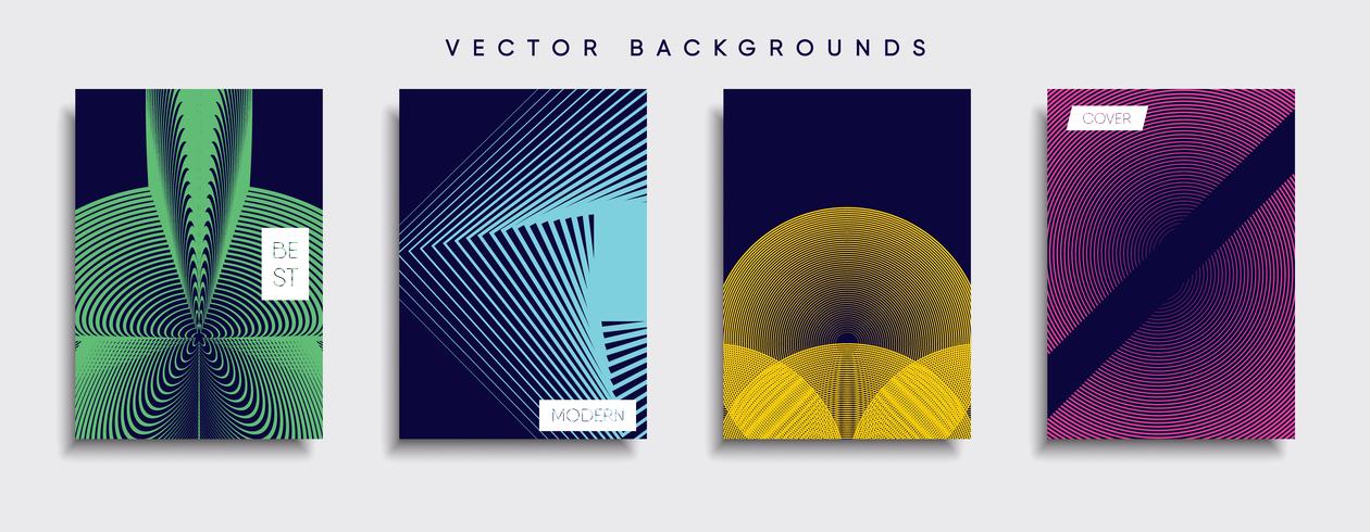 Minimale Vector-Cover-Designs. Zukünftige Plakatschablone. vektor