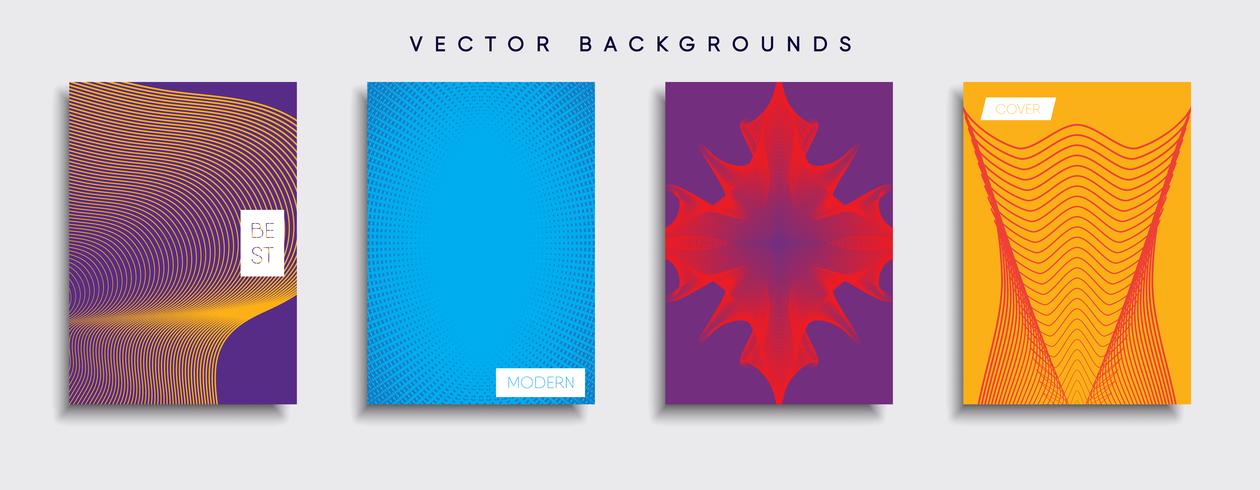 Minimal vektor täckdesign. Framtida affischmall