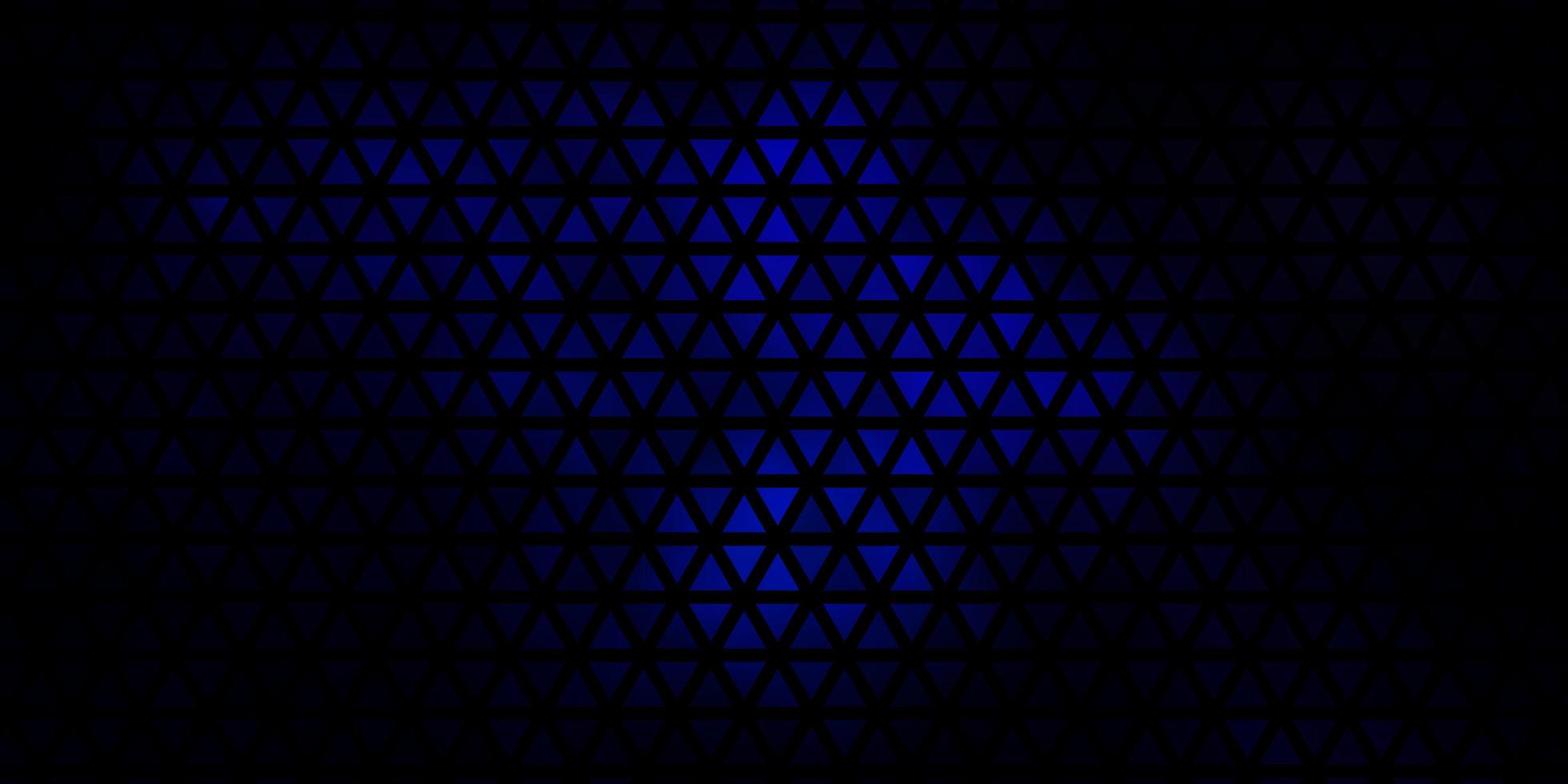 svart med glödande blå trianglar vektor