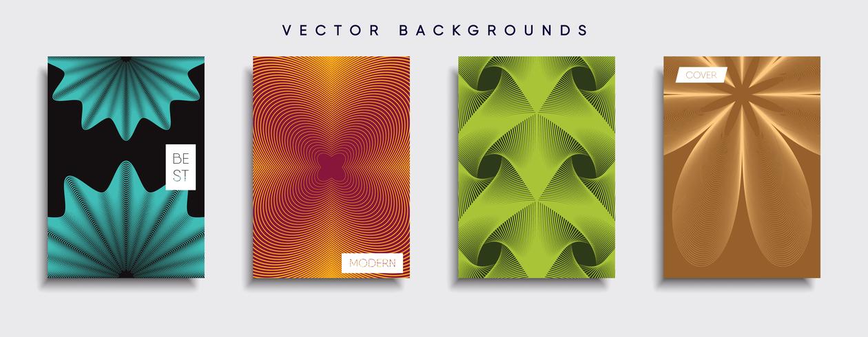 Minimale Vector-Cover-Designs. Zukünftige Plakatschablone. vektor