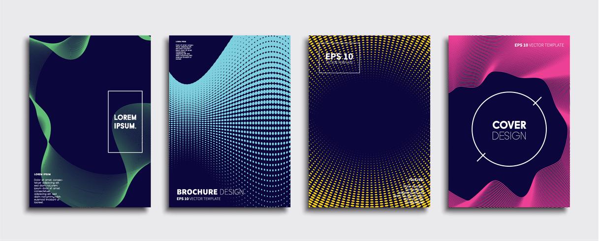 Minimale Vector-Cover-Designs. Zukünftige Plakatschablone vektor