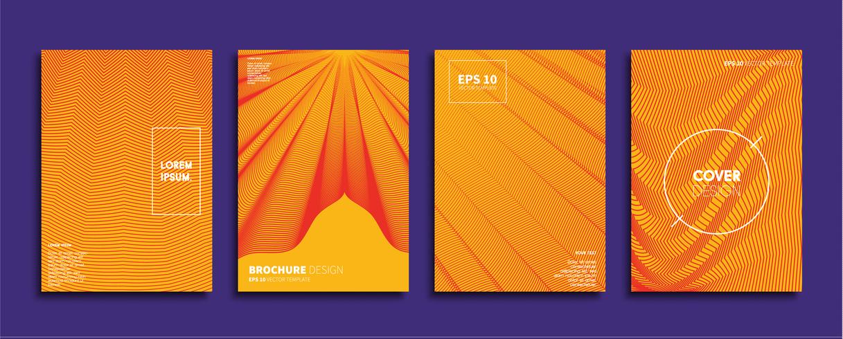 Minimale Vector-Cover-Designs. Zukünftige Plakatschablone vektor