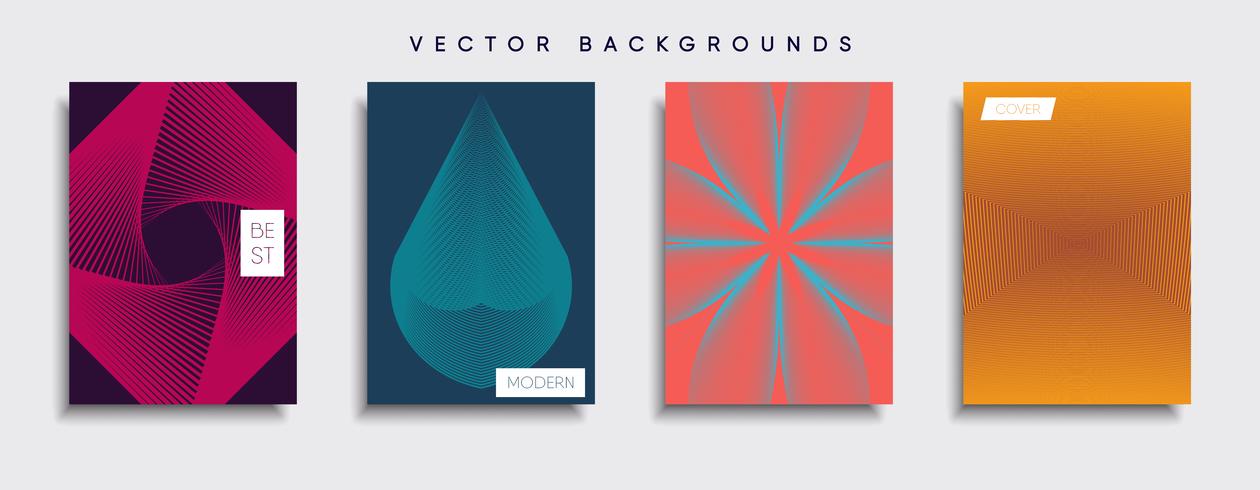 Minimale Vector-Cover-Designs. Zukünftige Plakatschablone. vektor