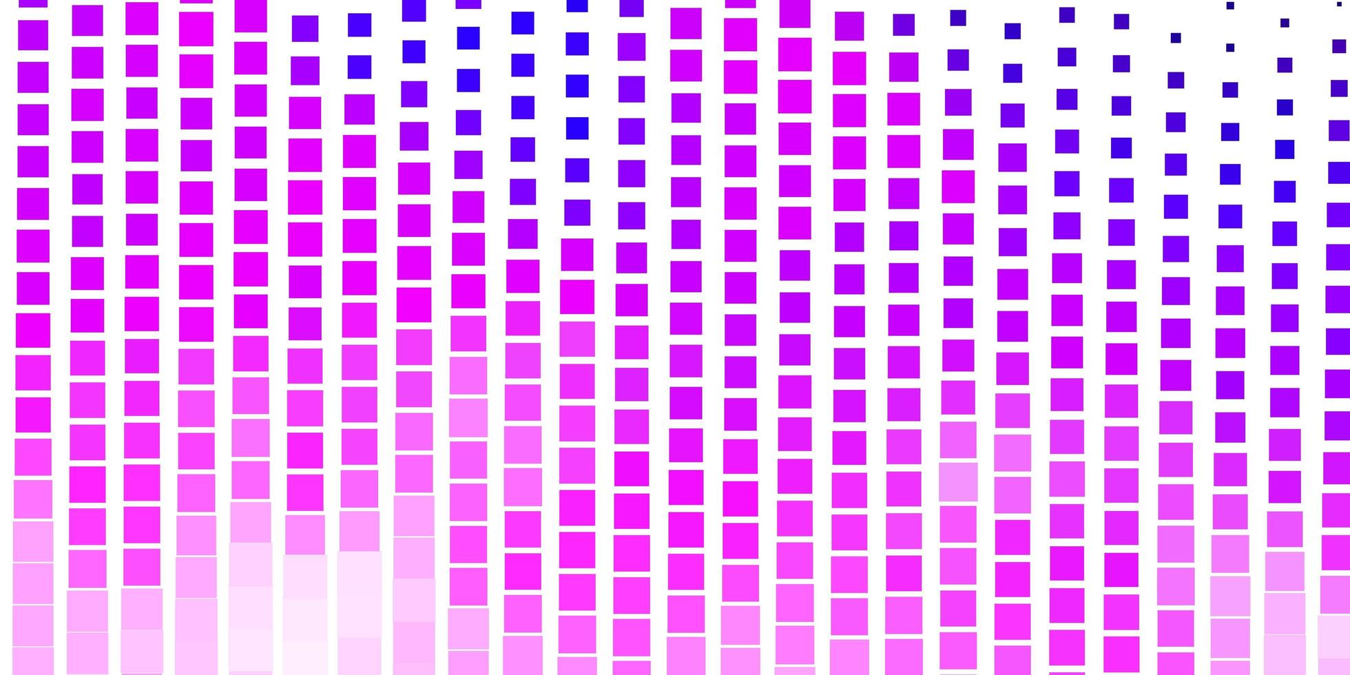 hellviolettes, rosafarbenes Vektormuster im quadratischen Stil. abstrakte Steigungsillustration mit Rechtecken. Vorlage für Handys. vektor