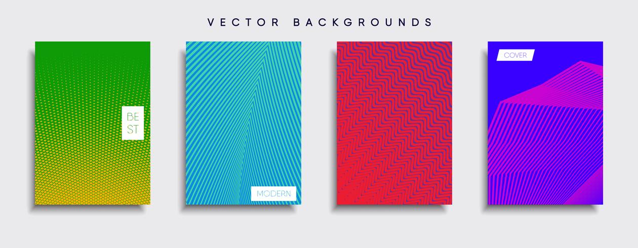 Minimale Vector-Cover-Designs. Zukünftige Plakatschablone vektor