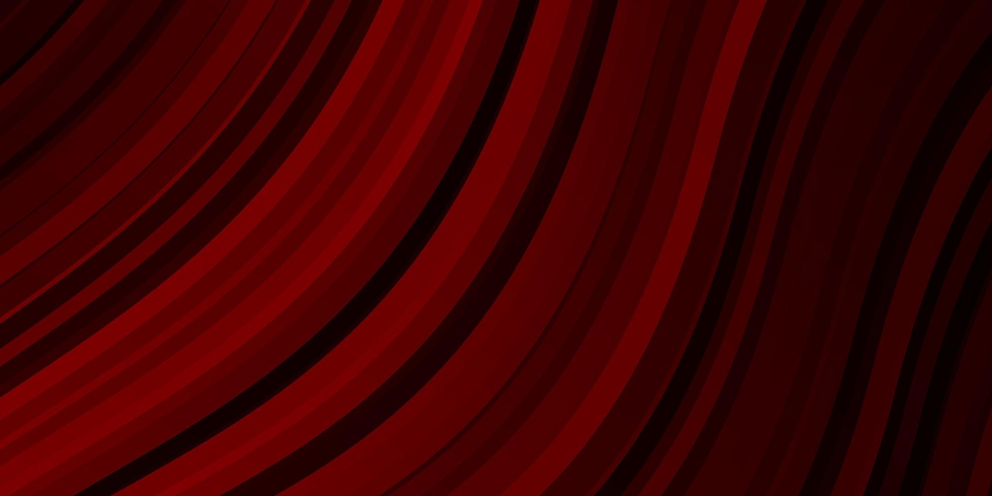 mörk röd vektormall med linjer. ljusa prov med färgglada böjda linjer, former. smart design för dina kampanjer. vektor