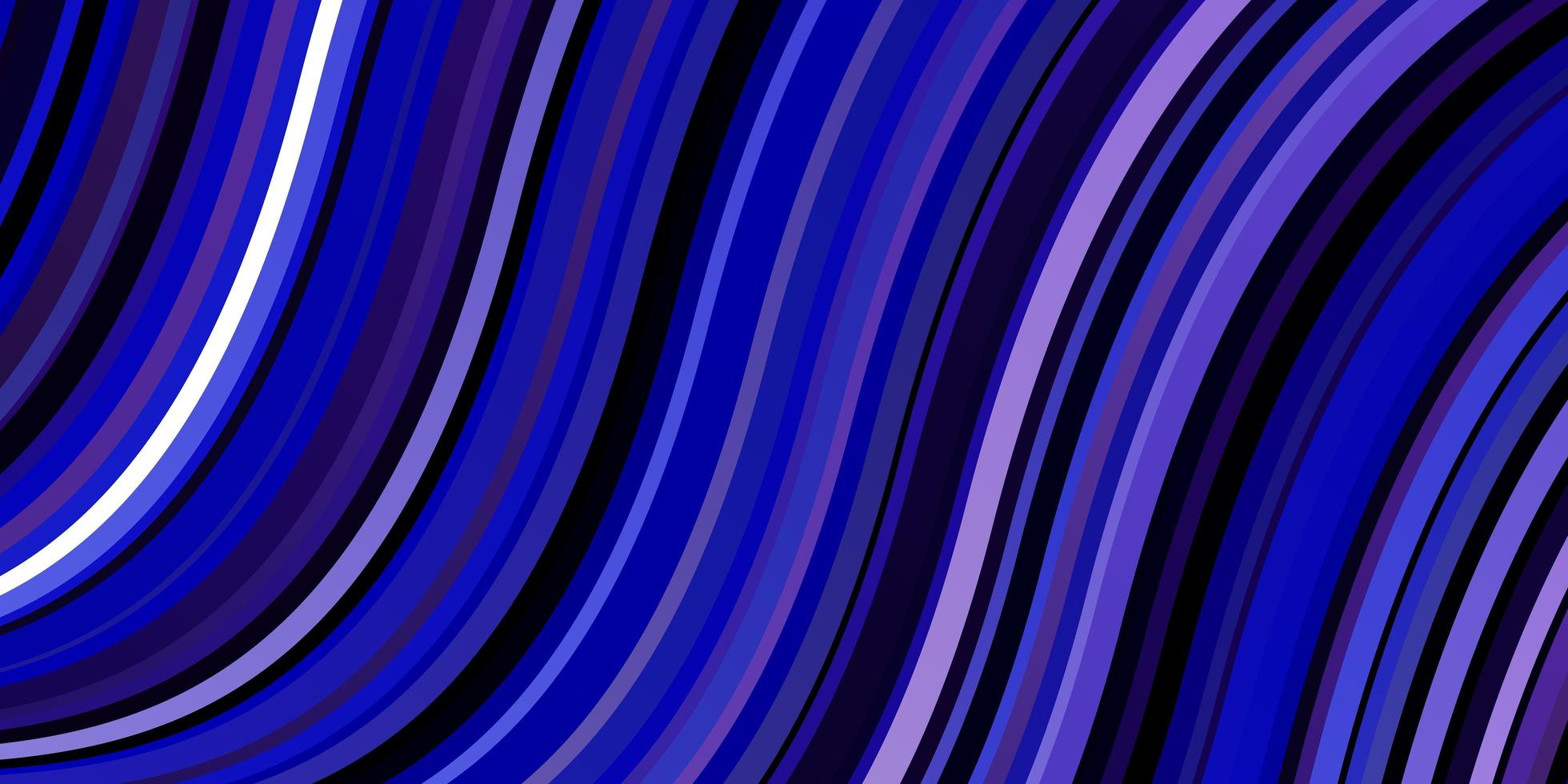 ljusrosa, blå vektor bakgrund med kurvor. illustration i halvtonstil med lutningskurvor. mall för din ui-design.